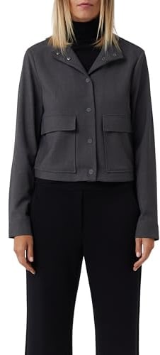 Comma Kurze Jacke mit aufgesetzten Taschen