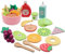 Set Accessori Cucina per Bambini in Legno – 18 Pezzi Cibo Giocattolo con Frutta, Verdura, Piatti e Utensili, Gioco di Simulazione Educativo per Bimbi e Bimbe