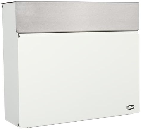 Renz Horizon 670001 Boîte aux Lettres Murale Design Gris Anthracite (RAL 7016), Moderne et résistante aux intempéries