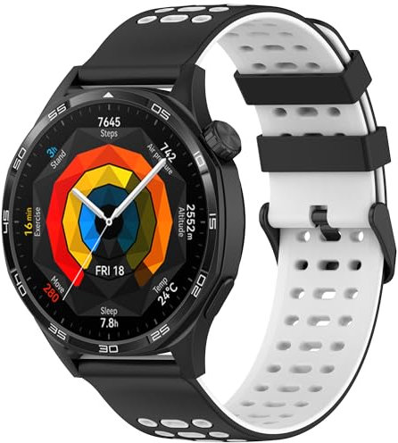 SITAFU Cinturino Compatibile per Amazfit GTR 4, 22mm Cinturino di ricambio Sportivo Silicone Compatibile per Huawei Watch GT/GT4 46mm/GT5 46mm/GT3/GT3 Pro 46mm Fashion/Sport/Classic