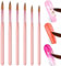 6 PCS Nail Brush Set Manicure tool Professional Nail Brushes Suitable for Acrylic Application Acrylic Powder Nail Extension and 3D Nail Carving Nail Art Manicure Tool
