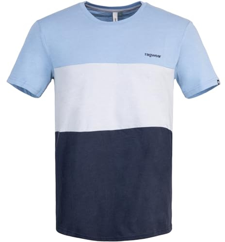 Ragwear Cruuz T-Shirt Herren (DE/NL/SE/PL, Alphanumerisch, M, Regular, Regular, Dusty Blue)