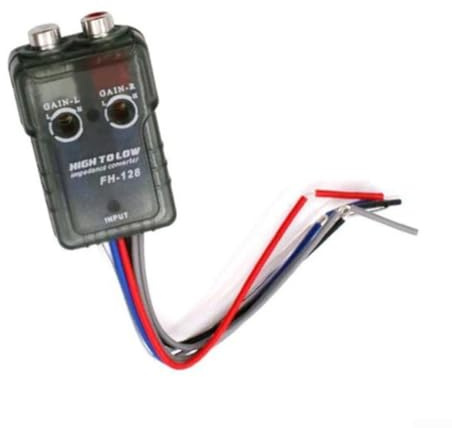 Für Cinch-Adapter für Auto-Audio, wandelt High-Level-Lautsprechersignale in Low-Level-Eingang für Powersubwoofer und Automobil-Systeme um