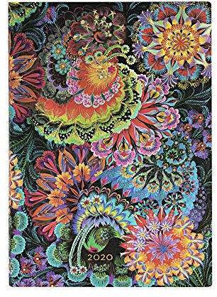Paperblanks 12 Monate Softcover Flexis-Kalender 2020 Mondlicht | Horizontal | Midi (130 × 180 mm)