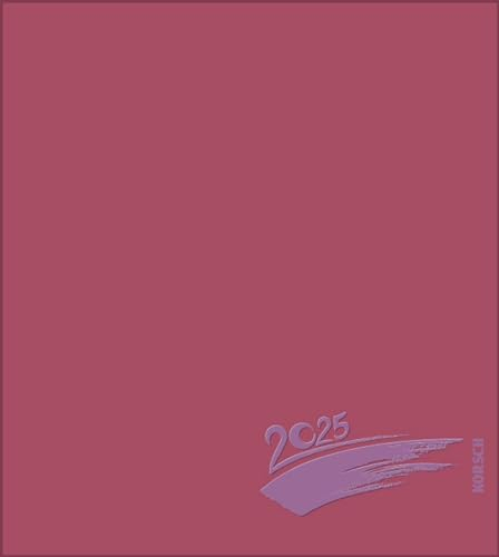 Foto-Malen-Basteln Bastelkalender bordeaux 2025: Fotokalender zum Selbstgestalten. Do-it-yourself Kalender mit festem Fotokarton. Edle Folienprägung. Format: 21,5 x 24 cm