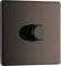 BG Electrical Intelligent Single Wall Dimmer Switch, 2 Way, Screwless Front Plate, Premium Flatplate, Black Nickel, 200W, FBN81