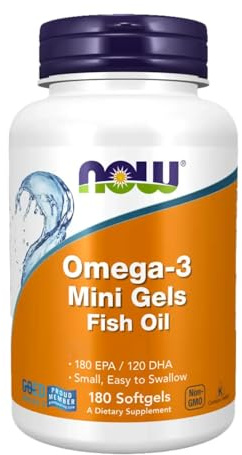 Omega-3 Mini Gels, 180 Softgels - Now Foods - Qty 1