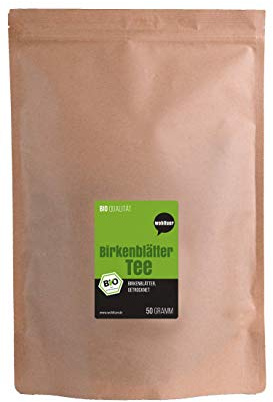Wohltuer Bio Birkenblätter Tee aus qualifizierter europäischer Wildsammlung 50g | Harntreibend & Entschlackend | Kräutertee zur Steigerung des Stoffwechsels