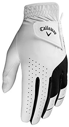 Callaway Herren Handschuhe Golfhandschuhe Weather Spann Linke Hand, 2 Stück, Cadet Small, Weiß, 2er-Pack