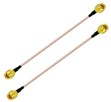 Vecys SMA Antennenkabel SMA Stecker Kabel DAB + WLAN Antennenkabel RG316 15 cm 6 Zoll 2 Stück für WLAN 2G 3G 4G Antennenrouter GSM Bluetooth WLAN LAN SDR FPV Geräte…