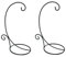 Ornament Halter Ständer klein schwarz mit Haken für Display Metall Basis