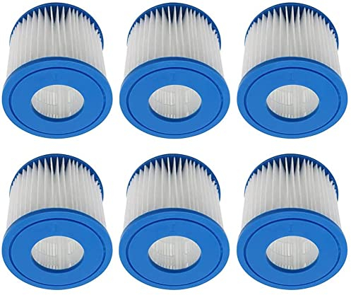 WuYan Filtri a Cartuccia per Piscina Tipo I, per Best-Way 58381,per filtri Cartuccia Filtro di Ricambio(6 Pezzi)