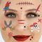 Party Factory Face Tattoo Piraten, temporäres Glitter Gesichtstattoo für Motto Party, Halloween & Karneval, Kinder & Erwachsene
