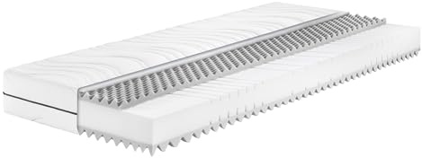 Badenia Trendline BT260 7-Zonen Kaltschaummatratze, Stiftung Warentest Testurteil GUT Ausgabe 03/2022 , Härtegrad 4 (H4 - fest), 100 x 200 cm, Öko-Tex Zertifiziert