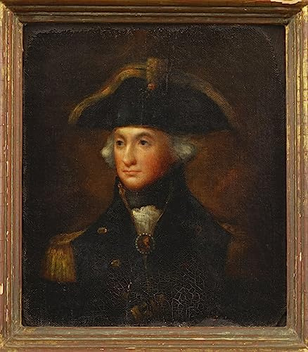 DOeraa Leinwand Bilder Kunstdrucke Leinwand Plakat Berühmtes Gemälde Porträt von Horatio Lord Nelson von Lemuel Abbott für Wohnzimmer 60x90cm