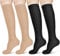 ACWOO Compression Socks for Women & Men, 2 Pairs Graduated Stockings Support, Non-Slip Breathable Flight Socks Running Socks for Sports, Flying, Maternity Pregnancy, Nurses, Travel, Running