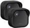 Silicone Case Cover for All-New Blink Outdoor 4 (4th Gen) - Weatherproof Protective Skin Cover with Hat Brim for All-New Blink Outdoor 4 Smart Security Camera (Black, 2 Pack)