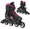 ATTABO Fitness Inline Skates Damen Cyclone Größe 41 EU Inliner Rollschuhe mit ABEC-7-Lager Räder PU 82A Halbharte TPR Komfort Stabilität Dreifache Anpassung Roller Skates für Frauen in Rosa