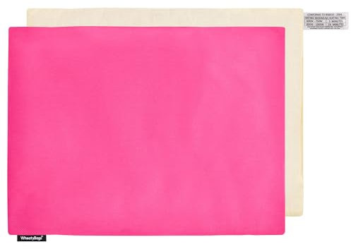 Wheat Bag Pet Heating Pad (40cm x 30cm) - (Cotton Fabric - Hot Pink with Removable Cover)
