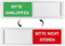 2tlg. Türschilder Magnet-Schild Schiebeschild Status-Schalttafel-Schild für Büro Zimmer(Silber, BG DE)