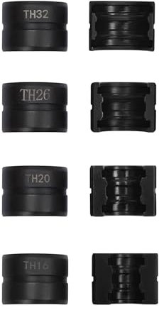 Ganasce a pressione TH 16 mm, 20 mm, 26 mm, 32 mm, per pinza a pressatura, set di 4 ganasce a pressione, in acciaio Cr45, pinze a crimpare