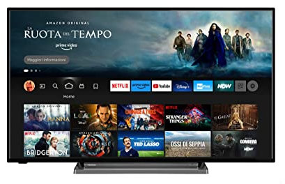Toshiba Smart Fire TV 43 Ultra HD 43UF3D63DA, TV 4K 43 Pollici, DVB-T2, Dolby Vision HDR10, HDMI 2.1 (Ricondizionato)