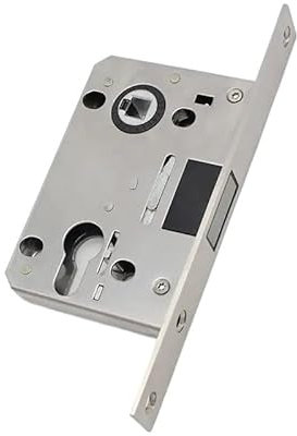 SAYTAK Serrure à Encastrer,Serrure à Larder Serrure à Ventouse magnétique en Acier Inoxydable, Distance Entre Les Trous 5572, Accessoires for Serrure de Porte intérieure