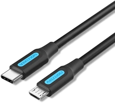 Watio Wave Cable usb - cable usb-c 2.0 a micro usb macho a macho, 0.5 m, negro, resistente y flexible, ideal para transferencias rápidas de datos.*