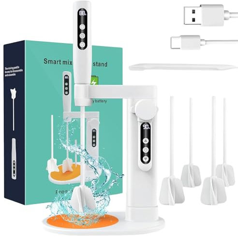 Miscelatore epossidico portatile con design a 5 velocità garantisce un'elevata efficienza nella miscelazione della resina e nella riduzione delle bolle nell'uso quotidiano