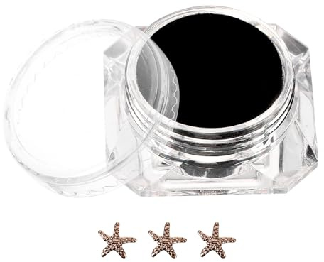 LALAFINA Strass Zahnschmuckset aus Zinklegierung mit Goldfarbenen Sternen 1 Kasten Selbstgemacht Zahnstrasssteine zur Zahndekoration für Modische Styles und Besondere Anlässe