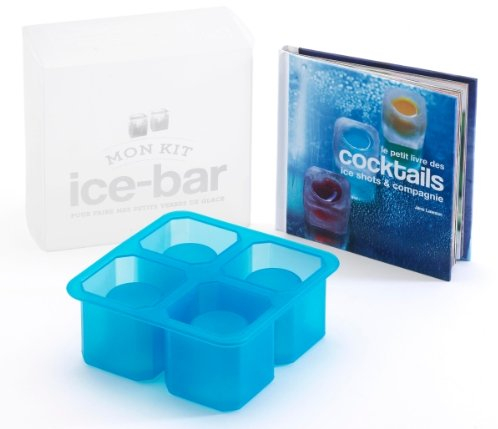 Mon kit ice-bar pour faire mes petits verres de glace: 62 recettes de cocktails + 1 moule en silicone pour faire des mini verres de glace