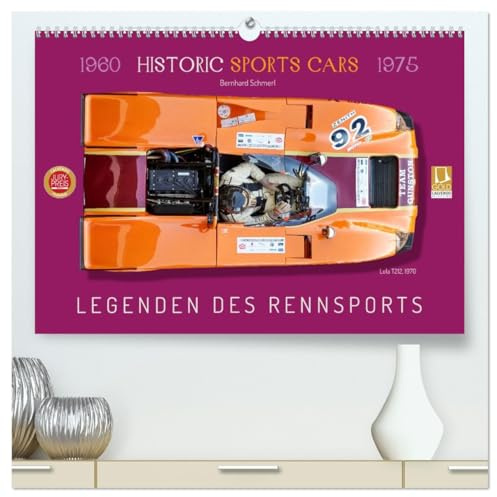 Legenden des Rennsports Historic Sports Cars 1960-1975 (hochwertiger Premium Wandkalender 2026 DIN A2 quer), Kunstdruck in Hochglanz: Historische ... 60iger und 70iger Jahre (CALVENDO Mobilitaet)