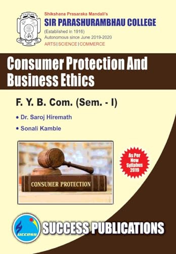 Consumer Protection & Business Ethics(F.Y.B.Com,S.P. College,Sem.-I)
