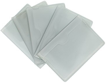 Pack of 5 Portrait Style Replacement Plastic Credit Card Insert Sleeves 5013