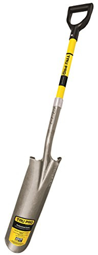 Truper 31285 Tru Pro 16-Inch Drain Spade with Fiberglass D-Handle