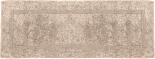 Erwin Müller Badematte, Badteppich Heraklion beige Größe 60x150 cm - Kochfest, für Fußbodenheizung geeignet, 100% Baumwolle (weitere Farben, Größen)