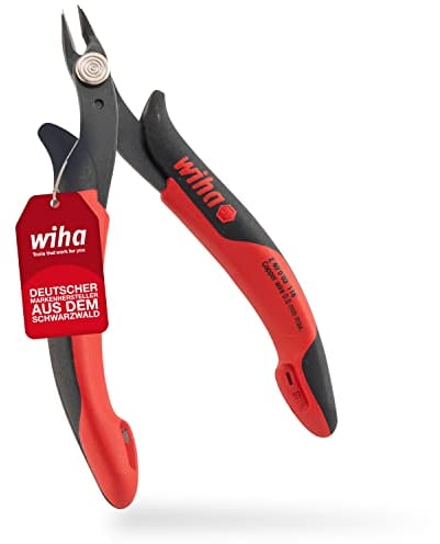 Wiha Pince coupante de précision électronique avec tête pointue sans flanc 130 mm (27388)