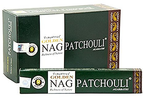 Golden Nag Patchouli Indische Räucherstäbchen 15g