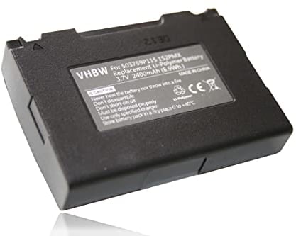vhbw 1x Akku kompatibel mit Blaupunkt Travelpilot Lucca 5.3 GPS Navigation Navi (2400 mAh, 3,7 V, Li-Polymer) - Ersatz für 503759P115 1S2PMX