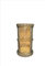 Kunibert Vitrine Griechische Säule mit Beleuchtung und Glasboden Glasvitrine Vitrinenschrank Breite57xTiefe35xHöhe93cm Farbe Cararabeige marmoriert