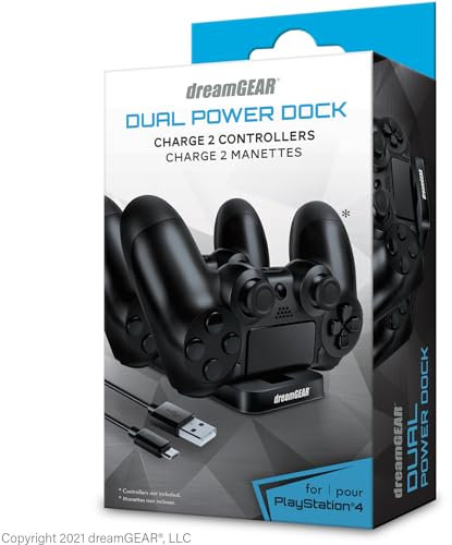 dreamGEAR PS4デュアルパワードック ブラック