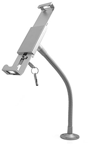 System-S abschließbarer Anti-Diebstahl Schwanenhals Wand Halterung Showroom Halter mit Sicherheitsschloss für Tablet Pc 9.7-12 Zoll