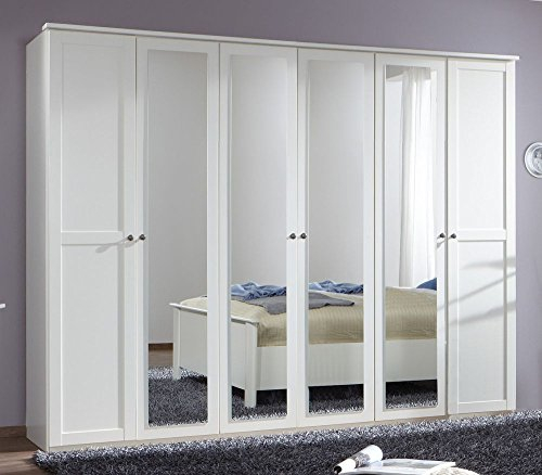 Beauty.Scouts Kleiderschrank Malamut II Schrank, Drehtürenschrank, Alpinweiß, Nachbildung, 270x210x60 cm
