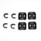 kabelhalter fahrrad,Fahrrad C-Clip Kabelführung, 4 stücke Mountainbike Bremskabel Rohr Guide Shifter Adapter Fahrradrahmen C Schnalle Rotierenden S-Haken Clips für Road