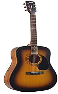 Cort A-001-1597-2 Folk Akustikgitarre mit Tasche