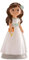 Dekora - Erstkommunion Tortendeko Mädchen | Tortendeko Kommunion Deko - Helena, 13 cm