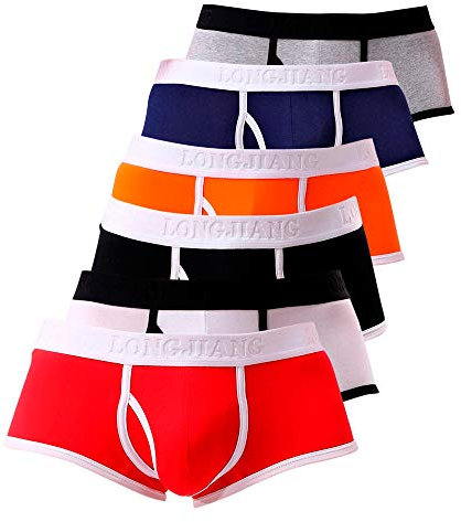 Boxer Hommes Briefs Pyjama Slip sous-VêTements Sexy Push Up Gay Ouvert Dim Lot Coton Long Transparent Eminence Taille Haute Basse Bikini Sport Pulse Filet Elephant Underpants T-Back Underwear Shorts
