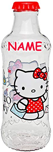 alles-meine.de GmbH Trinkflasche/Kühlflasche - Helllo Kitty - Katze - mit Deckel - BPA frei - inkl. Name - Tritan - auslaufsicher - kohlensäure geeignet - 390 ml - Kunststoff P..