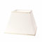 Hochwertiger Lampenschirm Stoffschirm creme mit Goldkante eckig 30cm