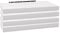 WOLTU Wandregal 4 Stück Set Wandboard Bücherregal Regale für Deko Wandablagen aus MDF Holz,Hängeregal Weiss,70x22.9x3.8cm,RG9369ws-4